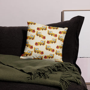 Furrow & Fields Pillow Case JCB 3C II Pillow Case – Cream Quality Farmers Merch