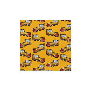 Furrow & Fields Pillow Case JCB 3C II Pillow Case – Yellow Quality Farmers Merch