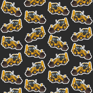 Furrow & Fields Pillow Case JCB 3CX Sitemaster Plus Pillow Case – Charcoal Quality Farmers Merch