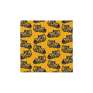 Furrow & Fields Pillow Case JCB 3CX Sitemaster Plus Pillow Case – Yellow Quality Farmers Merch