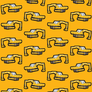 Furrow & Fields Pillow Case JCB 806 Pillow Case – Yellow Quality Farmers Merch
