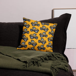 Furrow & Fields Pillow Case JCB Fastrac 3190 Pillow Case – Yellow Quality Farmers Merch