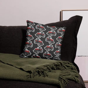 Furrow & Fields Pillow Case Massey Ferguson 7495 Pillow Case – Charcoal Quality Farmers Merch