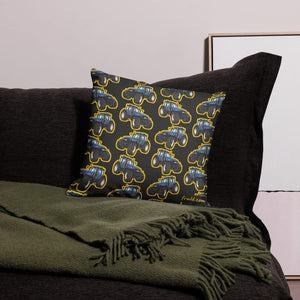 Furrow & Fields Pillow Case New Holland TM 155 Pillow Case – Charcoal Quality Farmers Merch