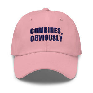 Furrow & Fields Pink Combines, Obviously | Classic Dad Hat Quality Farmers Merch