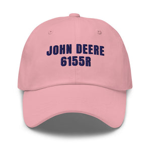 Furrow & Fields Pink John Deere 6155R | Classic Dad Hat Quality Farmers Merch