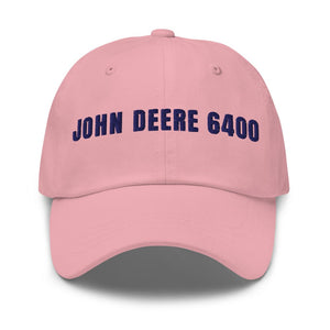 Furrow & Fields Pink John Deere 6400 | Classic Dad Hat Quality Farmers Merch