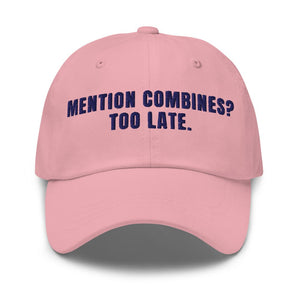 Furrow & Fields Pink Mention Combines? Too Late. | Classic Dad Hat Quality Farmers Merch