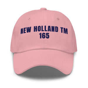 Furrow & Fields Pink New Holland TM 165 | Classic Dad Hat Quality Farmers Merch