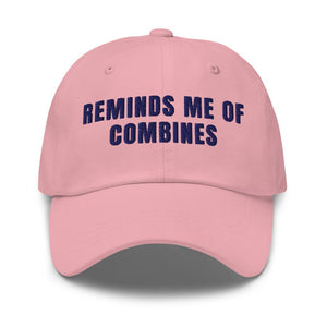 Furrow & Fields Pink Reminds Me of Combines | Classic Dad Hat Quality Farmers Merch