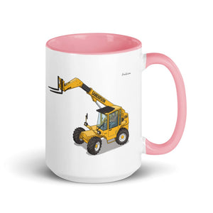 Furrow & Fields Pink Sanderson 726 Teleporter Illustration | 15 oz Mug with Color Inside Quality Farmers Merch