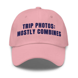 Furrow & Fields Pink Trip Photos: Mostly Combines | Classic Dad Hat Quality Farmers Merch