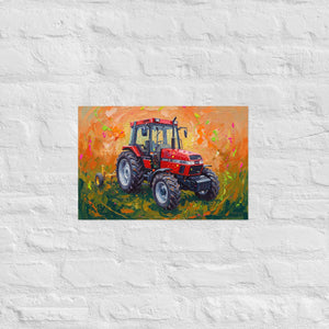 Furrow & Fields Poster Case IH 4240 XL Pro Splash Art | Poster Quality Farmers Merch