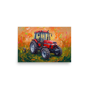 Furrow & Fields Poster Case IH 4240 XL Pro Splash Art | Poster Quality Farmers Merch