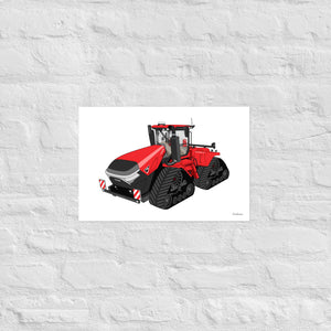 Furrow & Fields Poster Case IH Quadtrac 715 | Poster Quality Farmers Merch