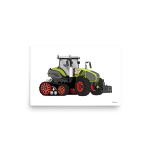 Furrow & Fields Poster CLAAS Axion 930 | Poster Quality Farmers Merch