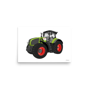 Furrow & Fields Poster CLAAS Axion 960 | Poster Quality Farmers Merch