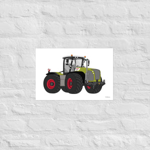 Furrow & Fields Poster CLAAS Xerion 5000 Tractor VC | Poster Quality Farmers Merch