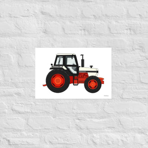 Furrow & Fields Poster David Brown 1490 4WD | Poster Quality Farmers Merch