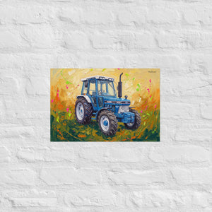 Furrow & Fields Poster Ford 5610 Force II Splash Art | Poster Quality Farmers Merch