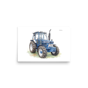 Furrow & Fields Poster Ford 5610 Force II Watercolor | Poster Quality Farmers Merch