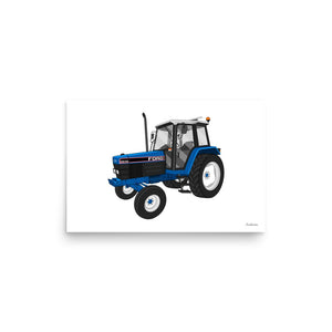Furrow & Fields Poster Ford 6640 2WD | Poster Quality Farmers Merch
