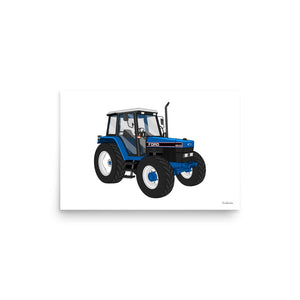 Furrow & Fields Poster Ford 6640 SE 4WD | Poster Quality Farmers Merch