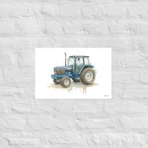 Furrow & Fields Poster Ford 6640 Watercolor | Poster Quality Farmers Merch