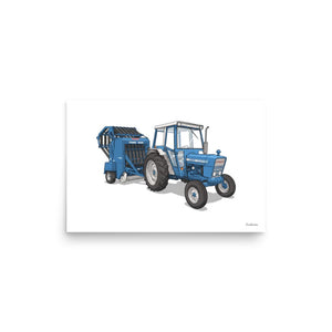 Furrow & Fields Poster Ford 7600 | Poster Quality Farmers Merch
