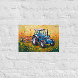 Furrow & Fields Poster Ford 7810 Generation III Splash Art | Poster Quality Farmers Merch