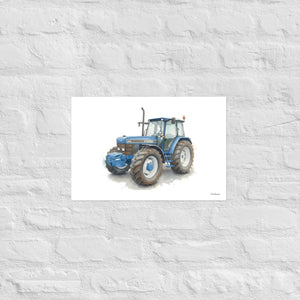 Furrow & Fields Poster Ford 8340 Watercolor | Poster Quality Farmers Merch