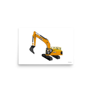 Furrow & Fields Poster JCB 370 LC | Poster Quality Farmers Merch