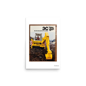 Furrow & Fields Poster JCB 3C II Advert | Poster Quality Farmers Merch