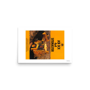 Furrow & Fields Poster JCB 3CX Sitemaster Brochure | Poster Quality Farmers Merch