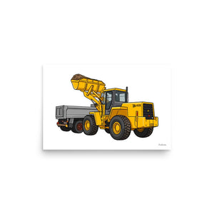 Furrow & Fields Poster JCB 435 Loader | Poster Quality Farmers Merch