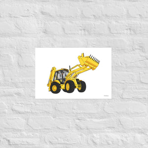 Furrow & Fields Poster JCB 4CX Project 8 | Poster Quality Farmers Merch