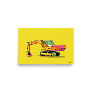 Furrow & Fields Poster JCB 806 Pop Art | Poster Quality Farmers Merch