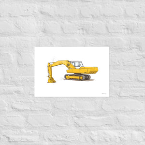 Furrow & Fields Poster JCB 806 | Poster Quality Farmers Merch