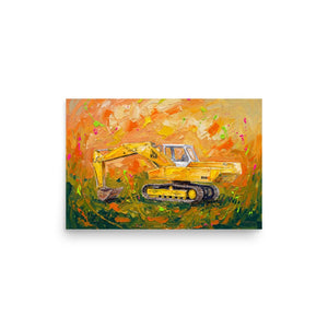Furrow & Fields Poster JCB 806 Splash Art | Poster Quality Farmers Merch