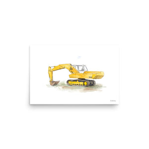 Furrow & Fields Poster JCB 806 Watercolor | Poster Quality Farmers Merch