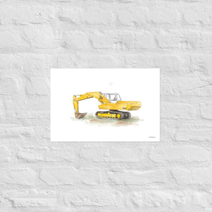 Furrow & Fields Poster JCB 806 Watercolor | Poster Quality Farmers Merch