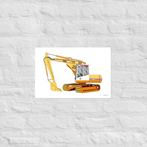 Furrow & Fields Poster JCB 814 Super | Poster Quality Farmers Merch