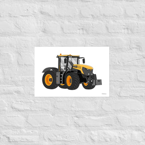 Furrow & Fields Poster JCB 8330 Fastrac | Poster Quality Farmers Merch