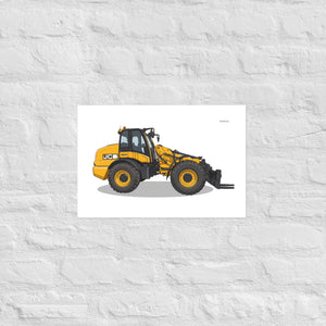 Furrow & Fields Poster JCB TM420 | Poster Quality Farmers Merch