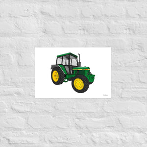 Furrow & Fields Poster John Deere 2130 | Poster Quality Farmers Merch