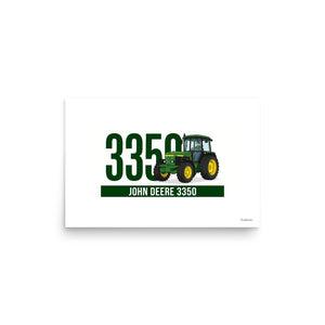 Furrow & Fields Poster John Deere 3350 | Poster Quality Farmers Merch