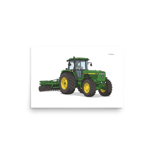 Furrow & Fields Poster John Deere 4955 | Poster Quality Farmers Merch