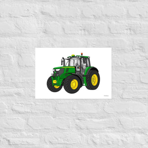 Furrow & Fields Poster John Deere 6155 M | Poster Quality Farmers Merch