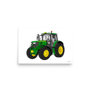 Furrow & Fields Poster John Deere 6155 M | Poster Quality Farmers Merch