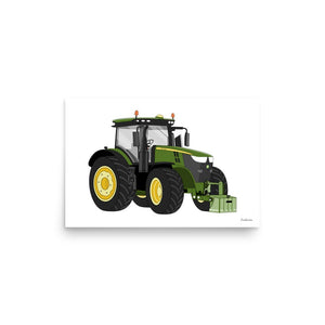 Furrow & Fields Poster John Deere 7310 R | Poster Quality Farmers Merch